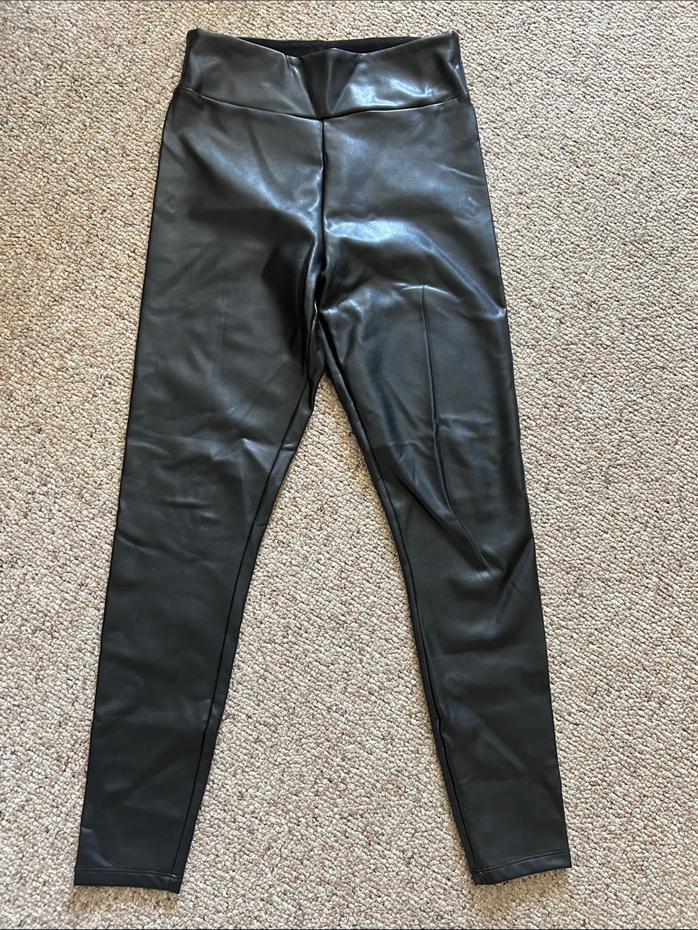 Abercrombie & Fitch Black Faux Leather Leggings